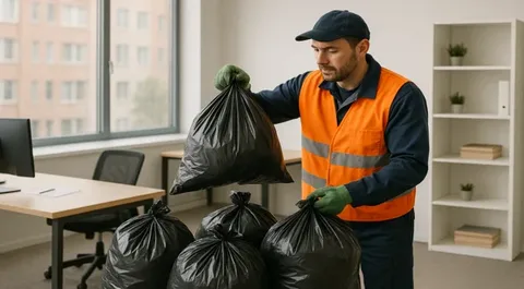 Уборка и вывоз мусора после мероприятий в Лесне в октябре