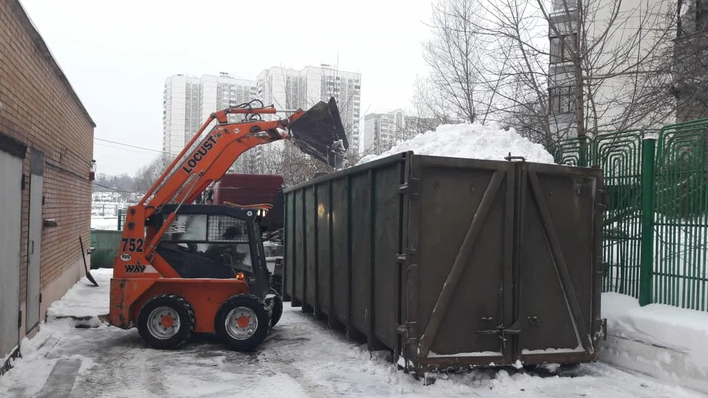 Вывоз снега контейнерами в Лесне — цена от 3326 руб., заказать контейнер для снега в ПроМусор
